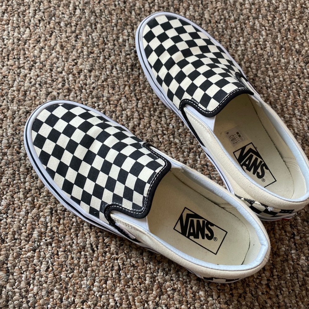 Vans checkerboard slip on sneaker